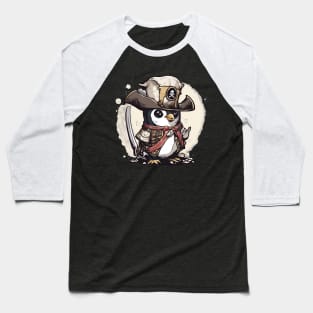 Penguin Pirate Baseball T-Shirt